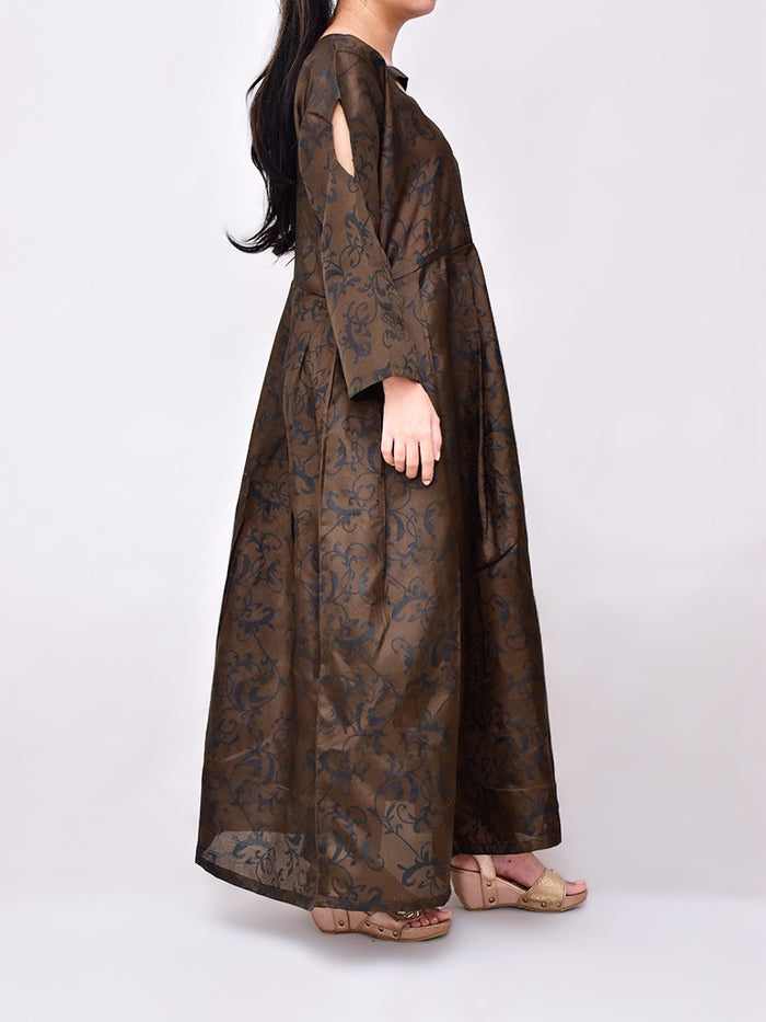 2 Pcs Women Katan Silk Mexi Large | Elegant Silk Maxi Dress for Women