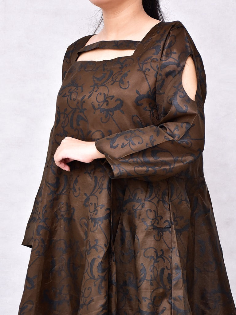 2 Pcs Women Katan Silk Mexi Large | Elegant Silk Maxi Dress for Women
