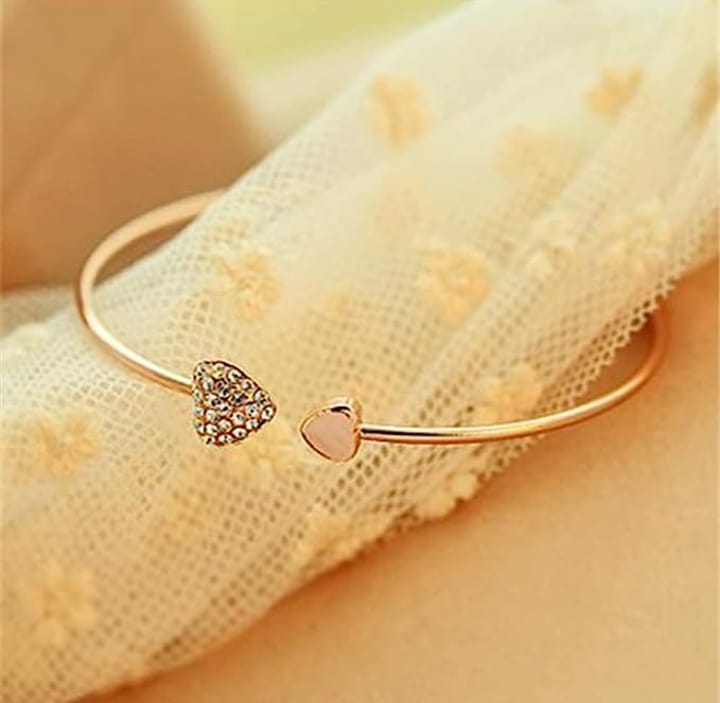 Double Hand Love Bracelet Rose Gold – Stylish Couple Bracelet Pack of 2