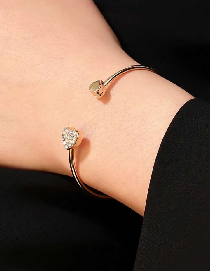 Double Hand Love Bracelet Rose Gold – Pack of 2 Stylish Couple & Friendship Bracelets