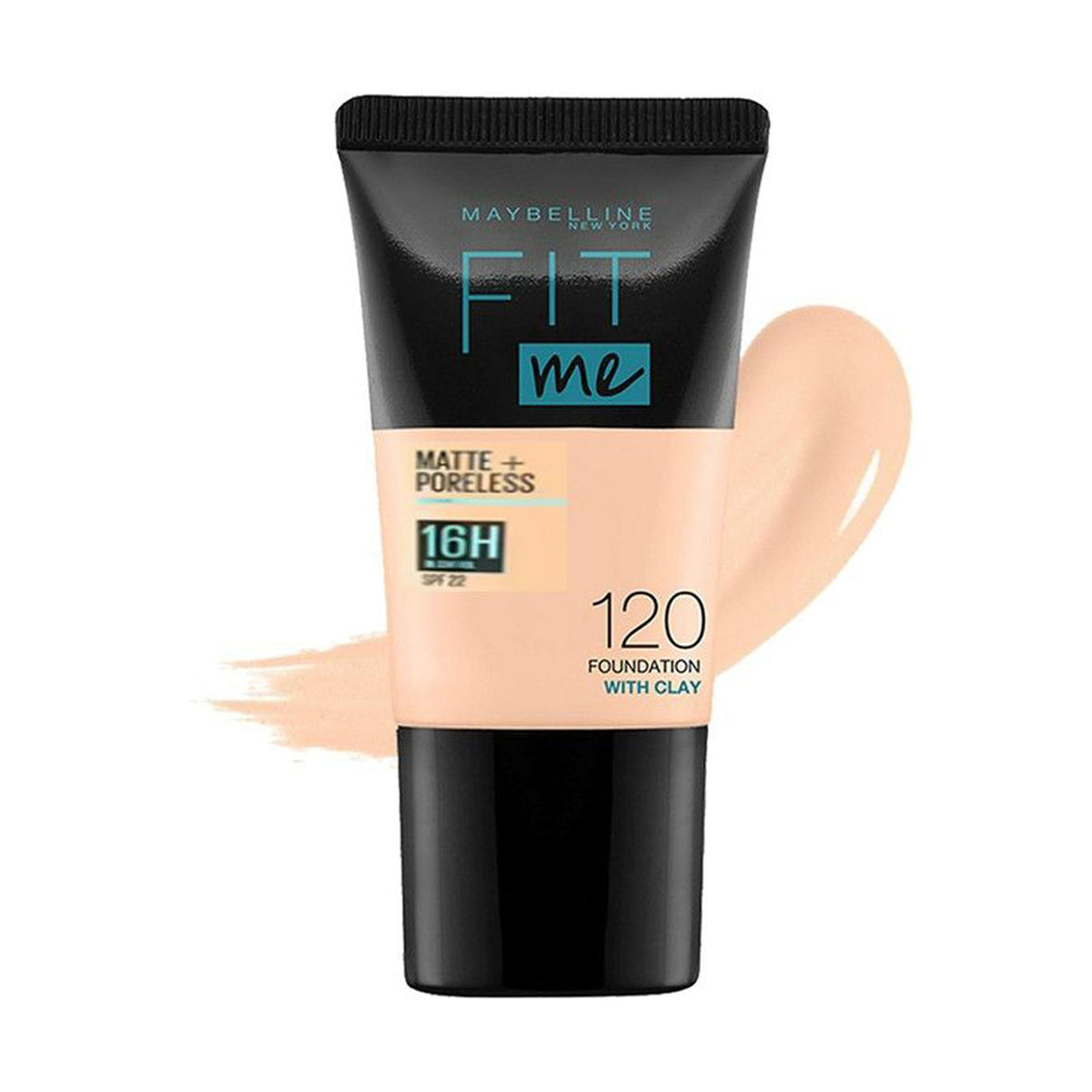 Maybelline New York Fit Me Matte & Poreless Foundation 120 Classic Ivory – 18ml Liquid Foundation