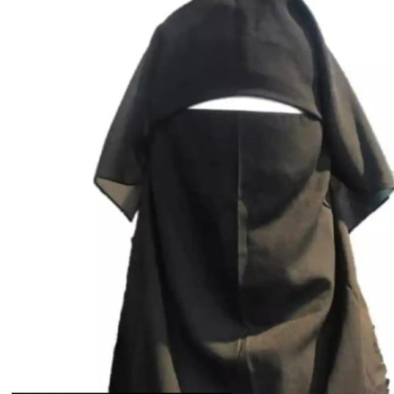 Triple Layer Niqab – Full Coverage Breathable Face Veil for Women | Modest Islamic Niqab